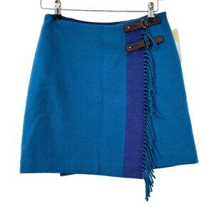 Vintage Ralph Ralph Lauren Wool Blanket Wrap Mini Skirt